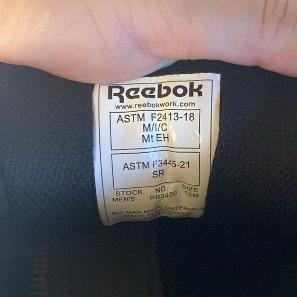 Reebok Alloy Toe Mid Athletic Metguard Work Boot RB3400 - Picture 6 of 10